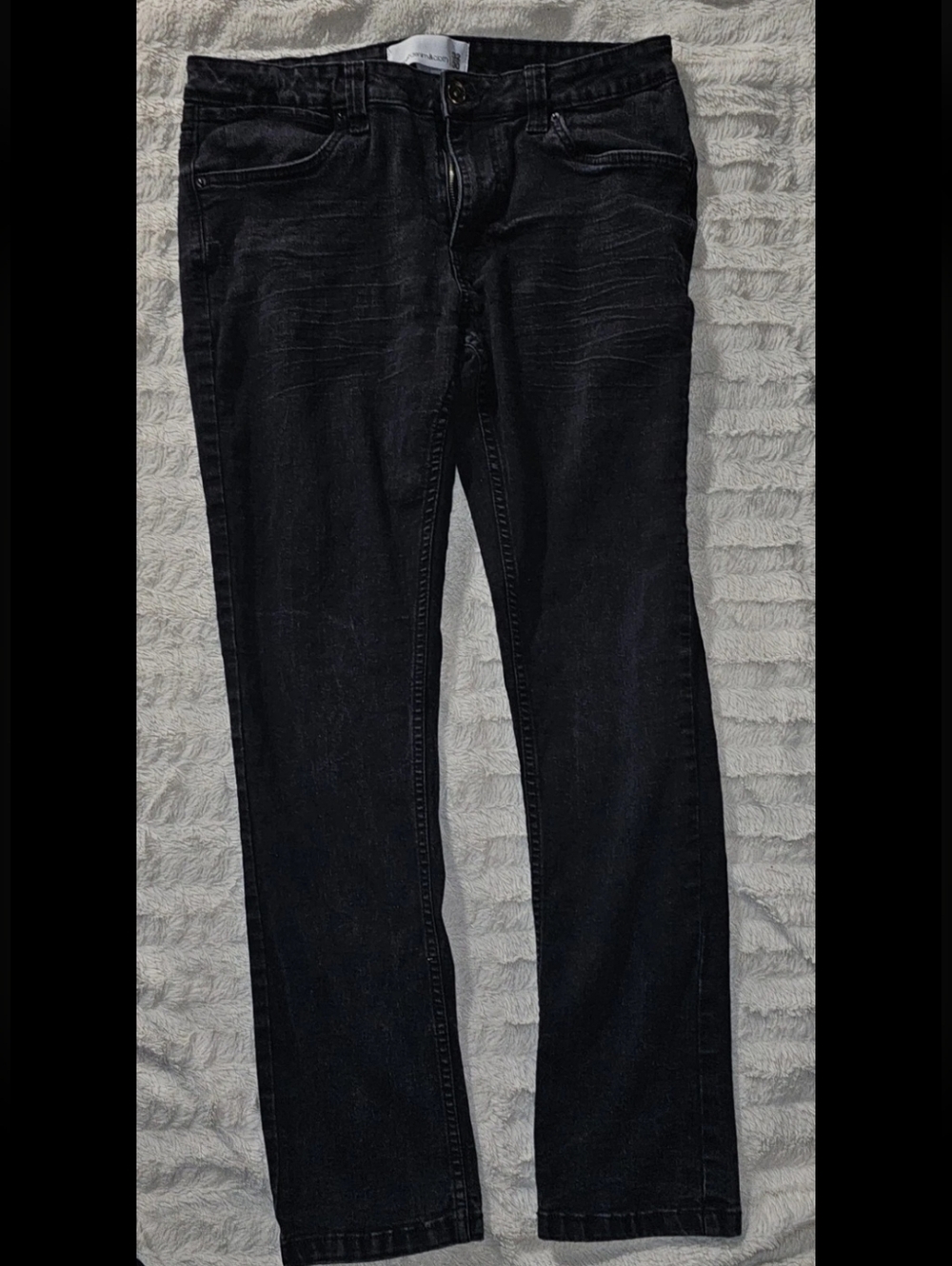 Paper Denim & Cloth Men's Slim Straight Jeans Size 32×30 in Black